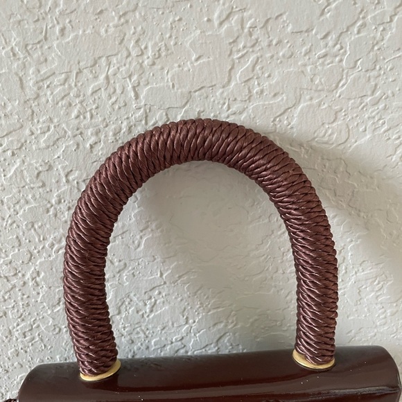 Vintage Patent Leather Braided Shoulder Bag - Picture 6 of 8